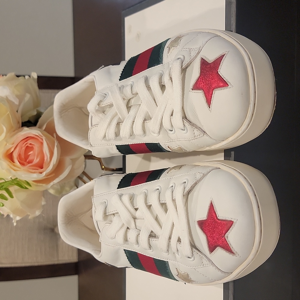 Authentic Gucci star sneaker shoes - Picture 3 of 14